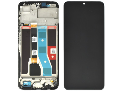 [XLRC51DSO] Realme Realme C51 LCD + Touchscreen + Frame + Switch Tasti Laterali + Vibrazione Black