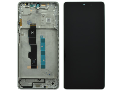 [XRN135DSC] Xiaomi Redmi Note 13 5G LCD + Touch screen + Frame + Tasto Volume Arctic White
