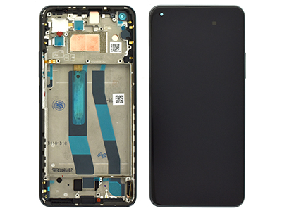 [XMM11LDSNC] Xiaomi Mi 11 Lite Lcd + Touch screen + Frame + Tasti Laterali Boba Black COMPATIBILE  