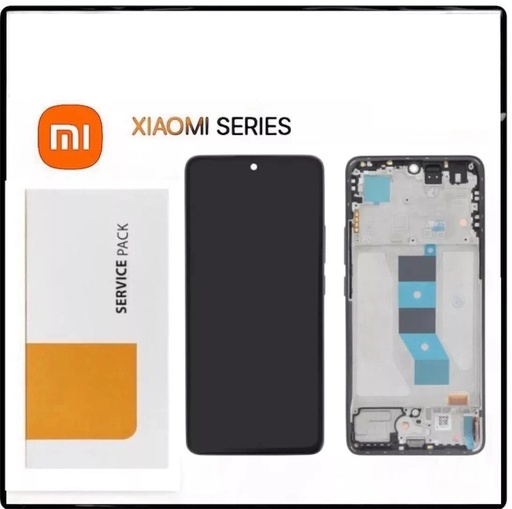 [XRN145DSO] Xiaomi REDMI NOTE 14 5G Lcd +Touch Screen + Frame + Tasti Lateali Midnight Black (ECOSTORE)