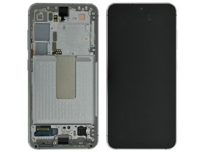 [SG0S23DSLO] Samsung GALAXY S23 Lcd + Touchscreen + Frame + Tasti Laterali Lime