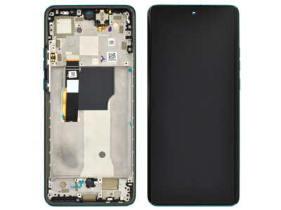 [MTE40NDSCO] Motorola MOTO EDGE 40 NEO Lcd + Touch Screen + Frame + Tasti Laterali + Altoparlante Caneel Bay
