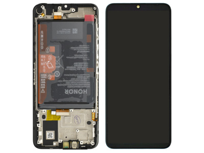 [HWHX7ADSO] Huawei Honor X7A Lcd + Touch Screen + Frame + Batteria Midnight Black
