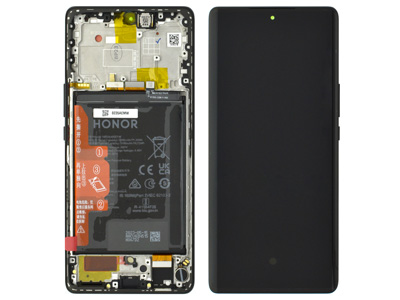 [HN0M5LDSO] Honor MAGIC 5 LITE 5G Lcd + Touch Screen + Frame + Batteria Midnight Black