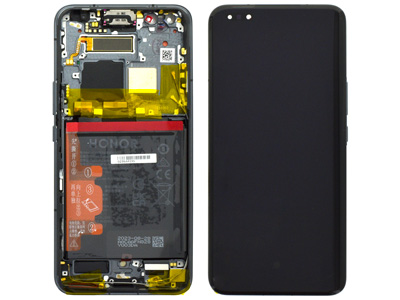 [HN0M5PDSO] Honor MAGIC 5 PRO Lcd + Touch Screen + Frame + Batteria Black