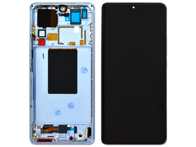 [XM12PRDSC] Xiaomi 12 PRO Lcd + Touch screen + Frame + Tasti Laterali Blue