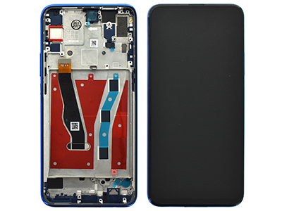 [HW0PSZDSC] Huawei P SMART Z Lcd + Touchscreen + Frame + Tasti Laterali Blu