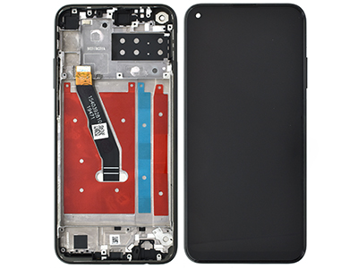 [HWP40LDSC] Huawei P40 LITE E Lcd + Touch screen + Frame + Tasti Laterali Midnight Black