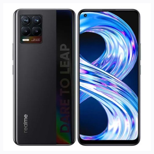 [REA864NR33] Realme 8 (64 GB) Nero - Grado Estetico: Buono - Batteria Standard
