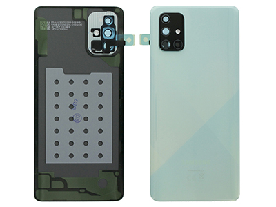 [SG0A71CBO] Samsung Galaxy A71 Cover Batteria + Vetrino Camera + Adesivi Prism Crush Blue