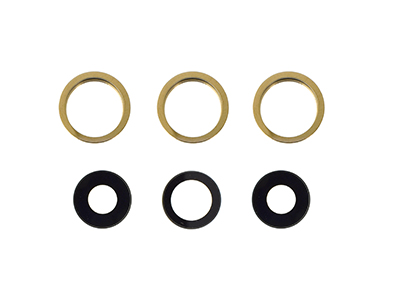 [IP11PRCCOC] Apple iPhone 11 Pro Cover Camera + Vetrino + Frame Oro Kit 3 Camere Completo