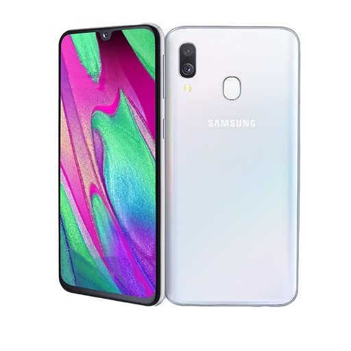 [SAMGALA4064BNC23] Samsung Galaxy A40 (64 GB) Bianco - Grado Estetico: Ottimo - Batteria Standard