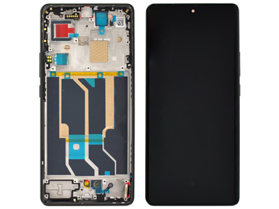 [XLRGT6DSO] Realme REALME GT 6 Lcd + Touch Screen + Frame + Tasti Laterali Verde
