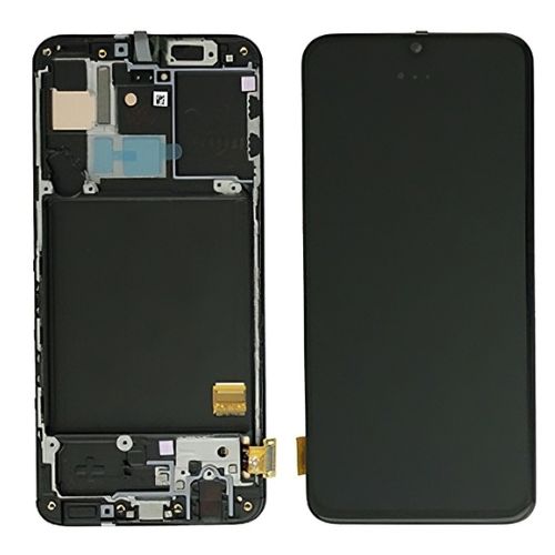 [SG0A40DSON] Samsung Galaxy A40 Service Pack LCD + Touchscreen + Frame Nero GH82 - 19672A