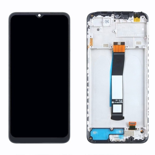 [XMR10CDSON] Xiaomi Redmi 10 C Service Pack LCD + Touch Screen + Frame + Swich Tasti Laterali - Nero 560001C3QA00