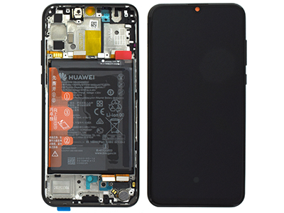 [HWPSMSDSON] Huawei P Smart S Service Pack LCD + Touchscreen + Frame + Batteria + Vibrazione + Altoparlante + Tasti laterali Nero - 02353PNT