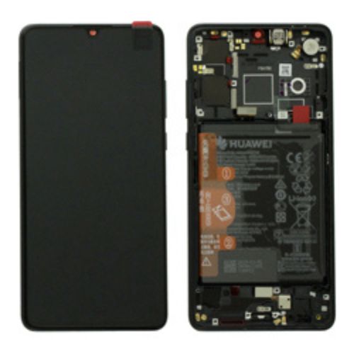 [HW0P30DSON] Huawei P30 Service Pack LCD + Touch screen + Frame + Tasti Laterali Nero - 02354HLT
