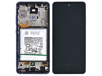 [SGA52SDSO] Samsung Galaxy A52S 5G Service Pack LCD + Touchscreen + Frame + Tasti Laterali - Awesome Violet GH82 - 25230C