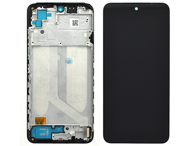 [XMRN10DSO] Xiaomi Redmi Note 10 Service Pack LCD + Touch screen + Frame Black - Nero