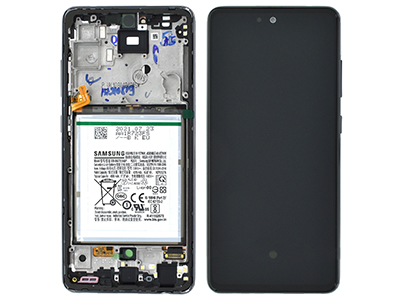 [SGA525DSOV] Samsung Galaxy A52 5G Service Pack LCD + Touchscreen + Frame + Batteria + Tasti Laterali - GH82 - 25229A