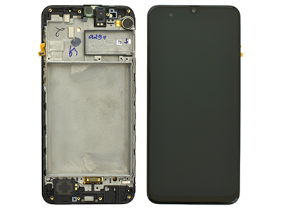 [SGGM31DSO] Samsung Galaxy M31 Service Pack LCD + Touchscreen + Frame + Suoneria + Vibrazione + Altoparlante Nero - GH82 - 22405A