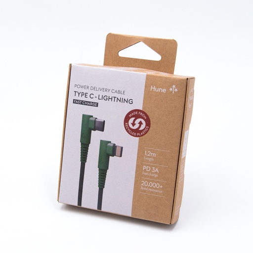 [7798397480484] Cavo Hune 90° Type-C - Lightning in tessuto 1.2 metri