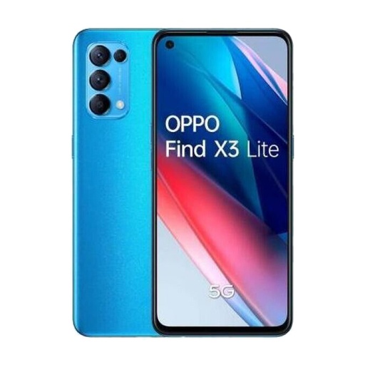 [OPPFDX3LT128ZZRR33] Oppo Find X3 Lite (128 GB) Azzurro - Grado estetico: Buono - Batteria Standard