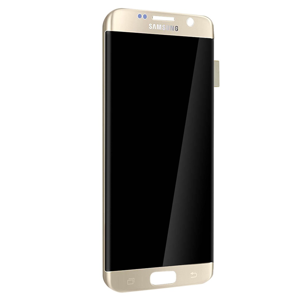 Samsung Galaxy S7 Edge  LCD + Frame + Tasto Home + Plug - In + Microfono Oro (ECOSTORE)