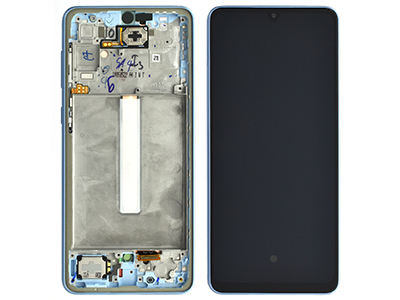 Samsung Galaxy A33 5G  LCD + Touchscreen + Frame + Tasti Laterali + Suoneria + Altoparlante Awesome Blue  (ECOSTORE)