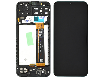 Samsung Galaxy M13 LCD + Touchscreen + Frame + Switch Tasti Laterali Altoparlante + Microfono Black (ECOSTORE)