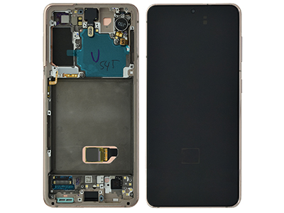 Samsung Galaxy S21 LCD + Touchscreen + Frame + Camera Frontale + Vibrazione Phantom Violet (ECOSTORE)