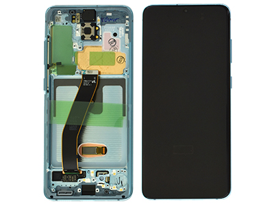 Samsung Galaxy S20 LCD + Touchscreen + Frame + Altoparlante Cloud Blue  (ECOSTORE)
