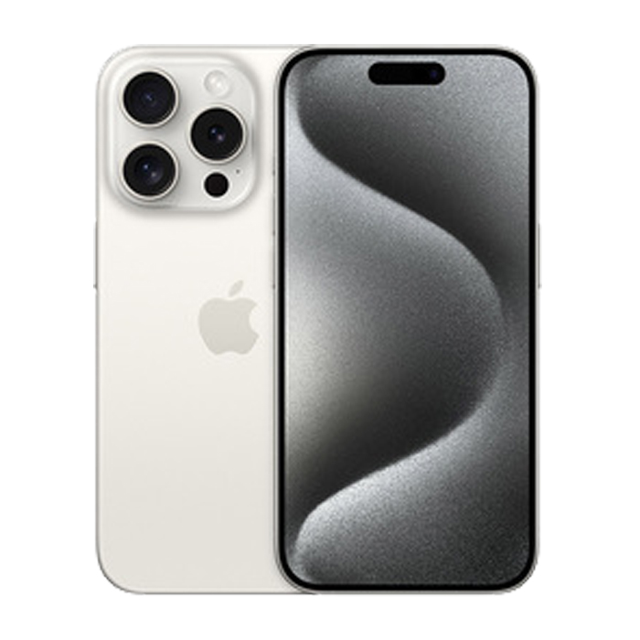 Apple iPhone 15 Pro (256 GB) Titanio Bianco - Grado Estetico: Eccellente - Batteria Oltre 85%