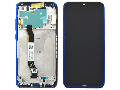 Xiaomi Redmi Note 8 LCD + Touchscreen + Frame Neptune Blu (ECOSTORE)