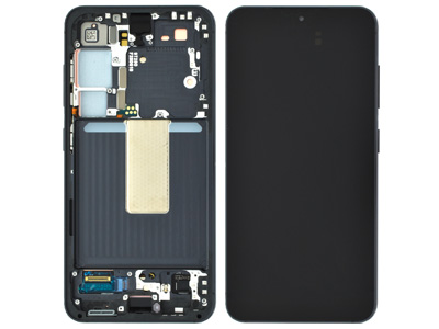 Samsung GALAXY S23 LCD + Touchscreen + Frame + Tasti Laterali Phantom Black  (ECOSTORE)