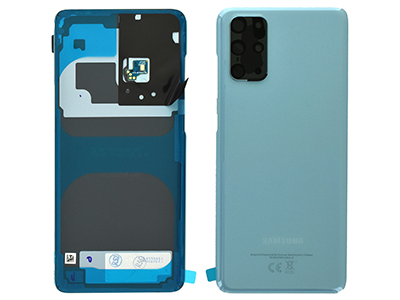 Samsung Galaxy S20 Plus Cover Batteria in vetro + Vetrino Camera + Microfono Cloud Blue (ECOSTORE)