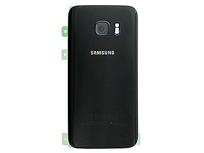 Samsung Galaxy S7 Cover Batteria in vetro + Vetrino Camera + Vetrino Flash Nero (ECOSTORE)