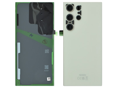 Samsung Galaxy S23 Ultra Cover Batteria + Vetrino Camera + Adesivi Cream (ECOSTORE)