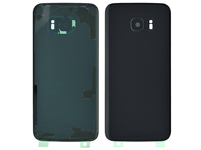 Samsung Galaxy S7 Edge Cover Batteria + Vetrino Camera Nero No Logo (ECOSTORE)