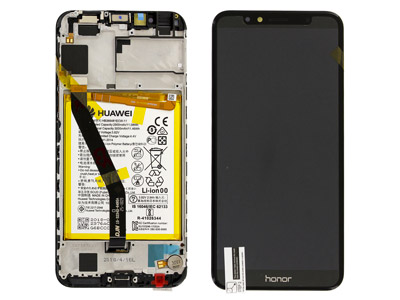 Huawei 7A LCD + Touchscreen + Frame + Batteria + Vibrazione + Altoparlante + Switch Tasti Lat. Nero ( ECOSTORE)