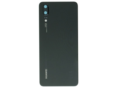 Huawei P20 Cover Batteria + Adesivo + Vetrino Camera Nero ( ECOSTORE)