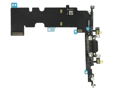 Apple iPhone 8 Plus Flat Cable + Connettore Ricarica + Microfono Nero No Logo (ECOSTORE)