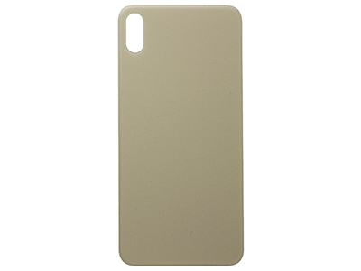 Apple iPhone XS Max Vetrino Cover Batteria Oro Ottima qualita' NO LOGO (ECOSTORE)