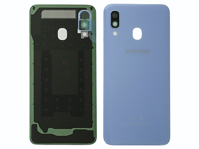Samsung Galaxy A40 Cover Batteria + Vetrino Camera + Adesivi Blu