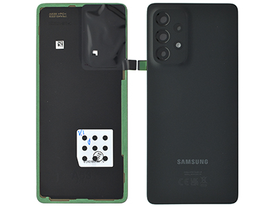 Samsung GALAXY A53 Cover Batteria + Vetrino Camera + Adesivi Awesome Black (ECOSTORE)