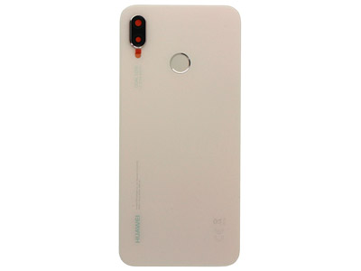 Huawei P20 Lite Cover batteria + Vetrino Camera + Lettore Impronta Rosa ( ECOSTORE)