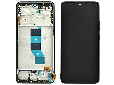 Xiaomi REDMI NOTE 14 5G Lcd +Touch Screen + Frame + Tasti Lateali Midnight Black