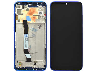 Xiaomi Redmi Note 8T Lcd + Touch screen + Frame + Tasti Laterali Blu