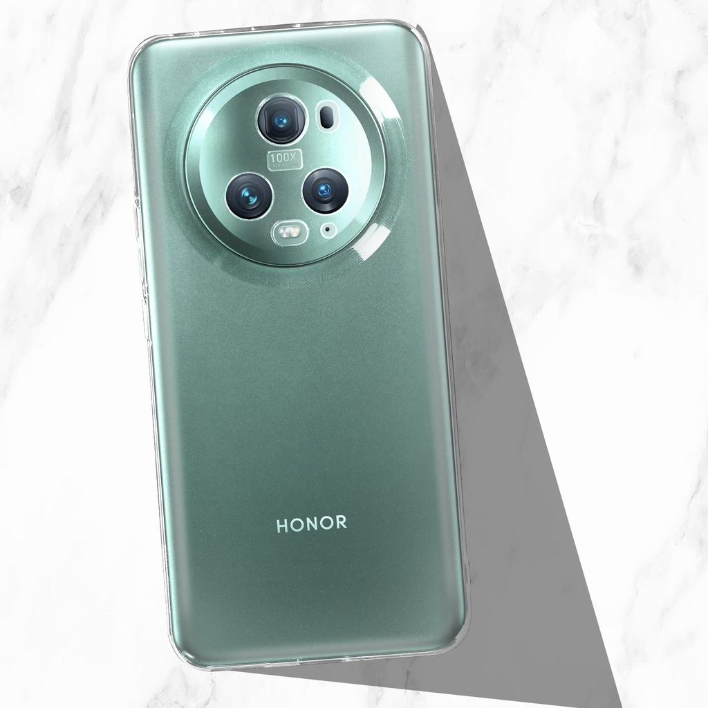 Honor MAGIC 5 PRO Cover batteria + Vetrino Camera + Adesivo Meadow Green-originale