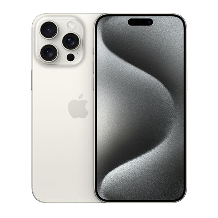 Apple iPhone 15 Pro Max (256 GB) Titanio Bianco - Grado Estetico: Buono Plus - Batteria Nuova